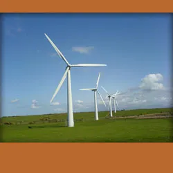 Wind turbines in the countryside